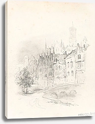 Постер Кейзер Никаз View from the Meebrug, on the Steenhouwersdijk in Bruges