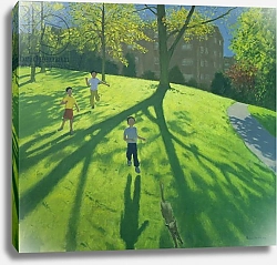 Постер Макара Эндрю (совр) Children Running in the Park, Derby, 2002