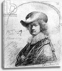 Постер Рембрандт (Rembrandt) Self Portrait, c.1633