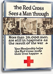 Постер Неизвестен The Red Cross sees a man through