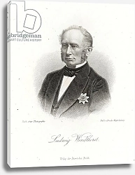 Постер Школа: Немецкая школа (19 в.) Ludwig Windthorst in the 'Allgemeine Moden-Zeitung', Leipzig, 1872