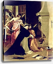 Постер Веласкес Диего (DiegoVelazquez) Temptation of St.Thomas Aquinas