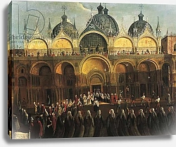 Постер Белла Габриэль Easter proceedings in San Marco, by Gabriele Bella