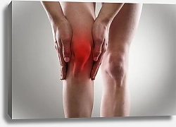Постер Сухожильные проблемы на ноге женщины