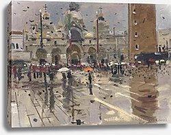 Постер Ховард Кен Дождь на площади Сан-Марко