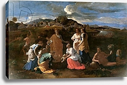 Постер Пуссен Никола (Nicolas Poussin) Moses Rescued from the Water, 1647