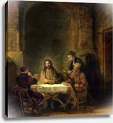 Постер Рембрандт (Rembrandt) The Supper at Emmaus, 1648