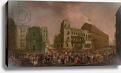 Постер Фабри Пьетро The Carnival in Naples in 1778, with the 'Cavalcata turca' parading through the Largo di Palazzo, c.1778