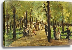 Постер Либерман Макс Walkers in the Tiergarten; Spazierganger im Tiergarten, 1918