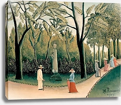 Постер Руссо Анри (Henri Rousseau) Люксембургские сады. Памятник Шопену