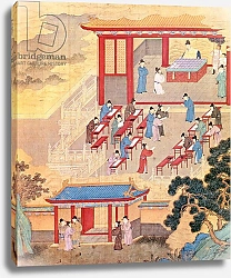 Постер Школа: Китайская An Ancient Chinese Public Examination, facsimile of original Chinese scroll