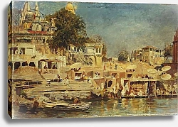 Постер Уикс Эдвин View of the Ghats at Benares, 1873