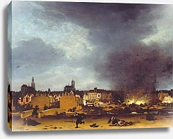 Постер Поел Эгберт Вид на Делфт после взрыва в 1654