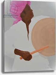 Постер Селигман Линкольн (совр) Drummer, pink turban