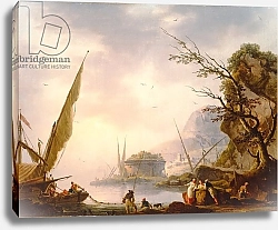 Постер Лакруа Чарьз A southern coastal scene, 1753