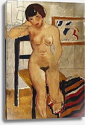 Постер Вуд Кристофер Nude with a Striped Rug, Meraud Guinness, 1928