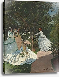 Постер Моне Клод (Claude Monet) Женщины в саду