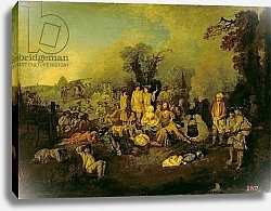 Постер Ватто Антуан (Antoine Watteau) Gypsy Encampment