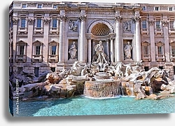 Постер Италия. Рим. Знаменитый фонтан Треви