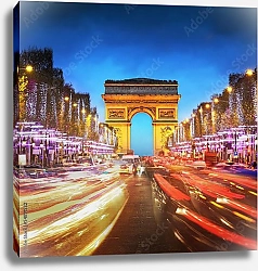 Постер Париж. Триумфальная Арка