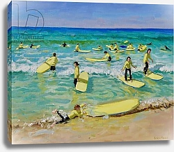 Постер Макара Эндрю (совр) Summer surfing,St Ives. 25x30