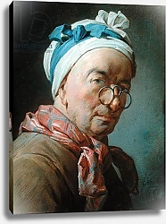 Постер Шарден Жан-Батист Self Portrait with Spectacles, 1773