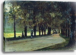 Постер Боголюбов Алексей Аллея в парке. Лихтенштейн. 1889