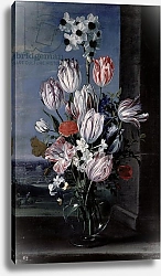 Постер Хек Ян Flowers in a Crystal Vase, 1652
