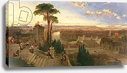 Постер Робертс Давид Rome, twilight, view from the Convent of San Onofrio on Mount Janiculum, c.1853-55