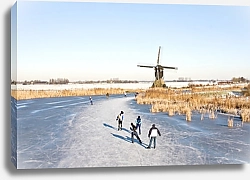 Постер Катание на коньках, Голландия