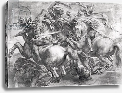 Постер Рубенс Петер (Pieter Paul Rubens) The Battle of Anghiari after Leonardo da Vinci