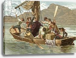 Постер Планелла Коромина Хосе Descartes and the boatmen of Elba
