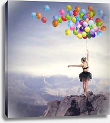 Постер Танцовщица с воздушными шарами