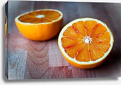 Постер Две половинки апельсина
