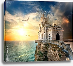 Постер Замок Ласточкино гнездо. Крым