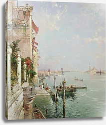 Постер Ютенбергер Франц Venice: View from the Zattere with San Giorgio Maggiore in the Distance