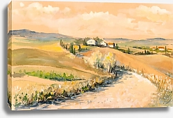 Постер Летний тосканский пейзаж