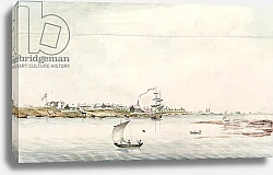 Постер Школа: Французская View of the town and fort of Detroit, late eighteenth century