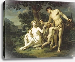 Постер Иванов Андрей Адам и Ева с детьми под деревом.