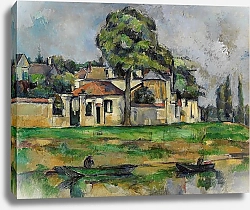 Постер Сезанн Поль (Paul Cezanne) Берега Марны