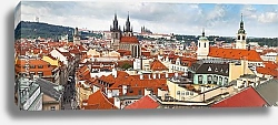 Постер Чехия, Прага. Панорама центральной части