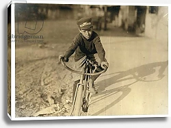 Постер Хайн Льюис (фото) Curtin Hines aged 14, Western Union messenger for 6 months, Houston, Texas, 1913
