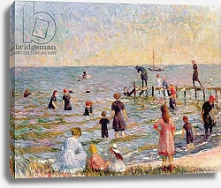 Постер Глакенс Уильям Джеймс Bathing at Bellport, Long Island, 1912
