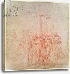 Постер Микеланджело (Michelangelo Buonarroti) Inv. 1895 6-15-500. R. The Flagellation of Christ