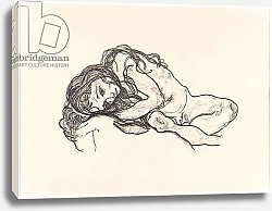 Постер Шиле Эгон (Egon Schiele) Girl, 1918
