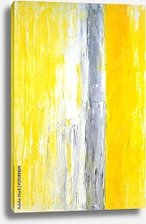 Постер Серая полоса на жёлтом