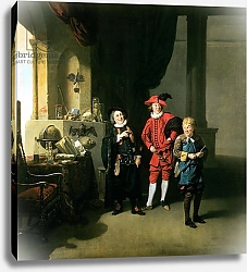 Постер Зоффани Йоханн David Garrick with William Burton and John Palmer in 'The Alchemist' by Ben Jonson, 1770