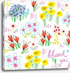 Постер Чамберс Джо (совр) Floral Garden - Thank You, 2014