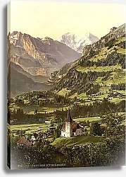 Постер Швейцария. Город Фрутиген
