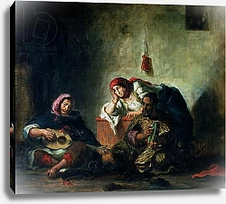 Постер Делакруа Эжен (Eugene Delacroix) Jewish Musicians in Mogador, 1847